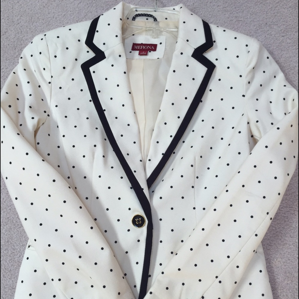 Merona polka dot blazer
